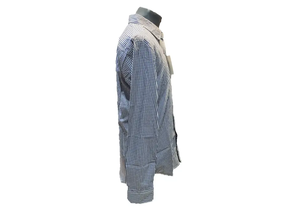 Blue and white small check shirt  uploaded by Aime Fashion on 5/24/2023