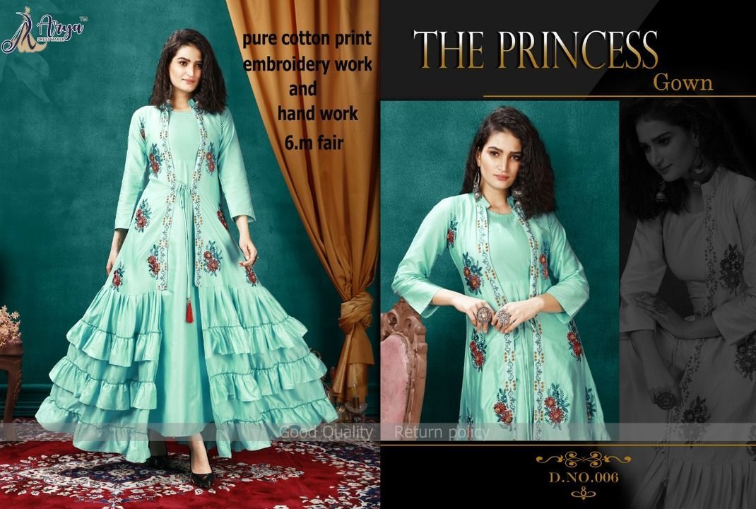 The princess desinger Gown uploaded by Dropshop India on 3/11/2021