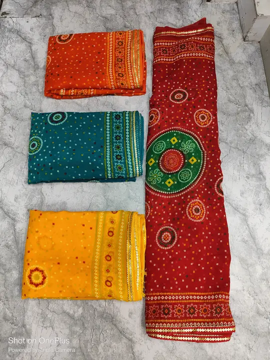 Jorgent bandhani saree uploaded by business on 5/24/2023