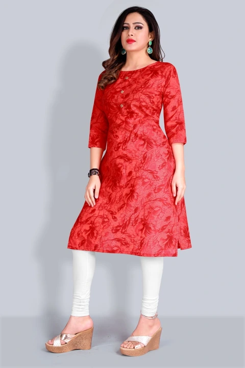 Cotton printed kurti  uploaded by Priya fashion on 5/24/2023