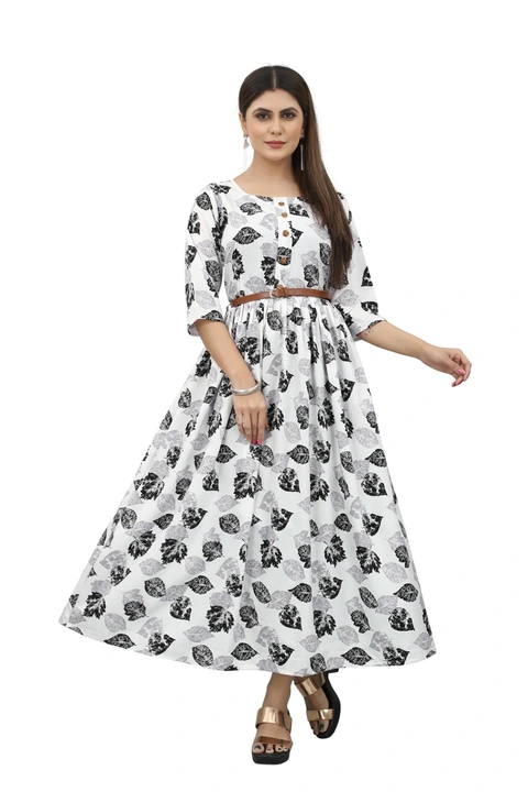 Printed gown  uploaded by Priya fashion on 5/24/2023