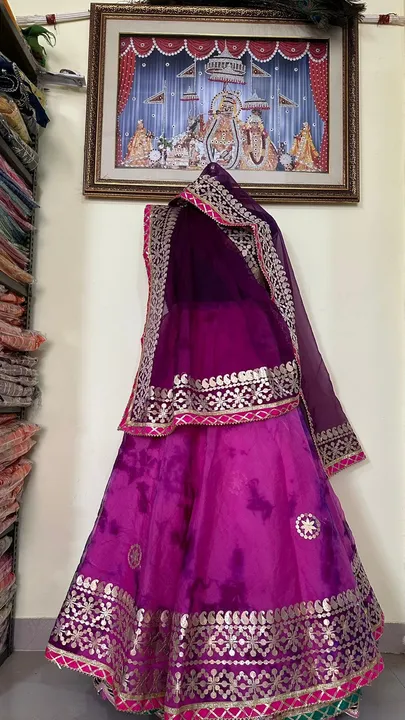 Super duper sale Color lehnga
🌠🌹🌹🌹🌹🌹
NEW LAUNCH  beautiful florant color 
👌 pure organza desi uploaded by business on 5/24/2023