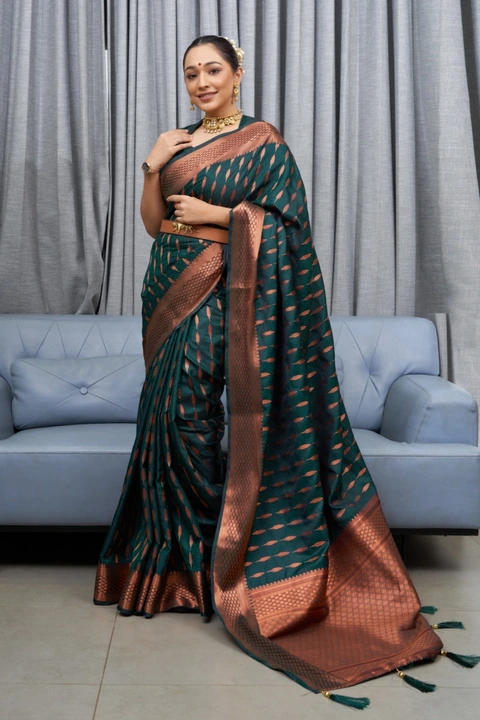 Soft silk sarees uploaded by VARDHAK COLLECTION  on 5/24/2023
