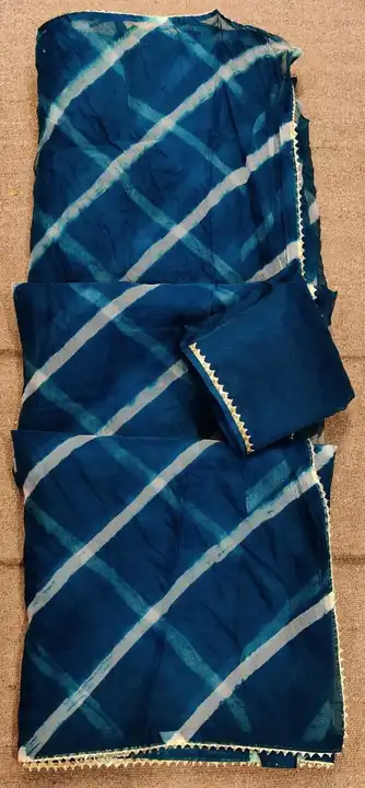 Pure oranza silk lahriya uploaded by Deepika Designer Saree on 5/24/2023