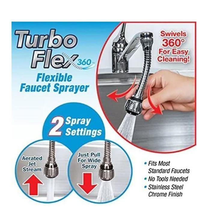 360° Flexible turbo faucet Sprayer uploaded by business on 3/11/2021
