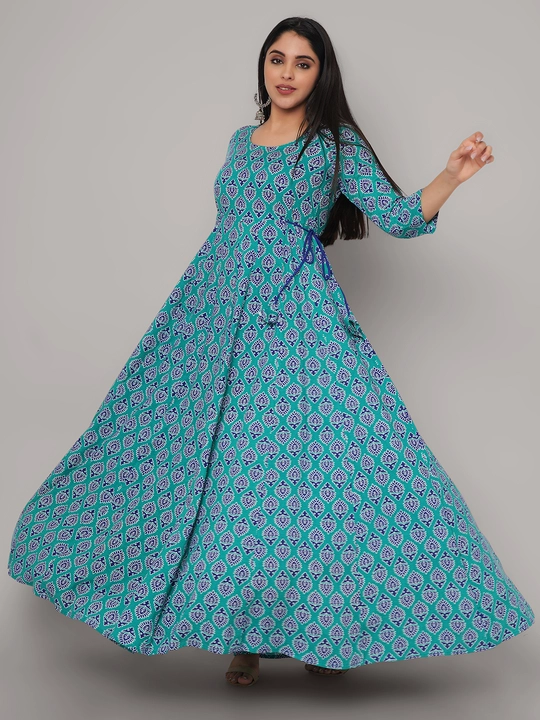 Jaipur Cloth Women Printed Rayon Anarkali Flayerd Kurti  uploaded by Jaipur cloth on 5/24/2023