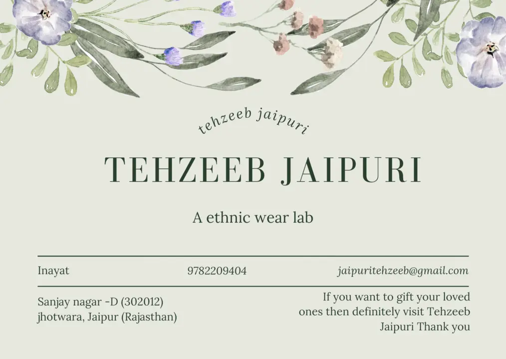 Factory Store Images of TEHZEEB JAIPURI