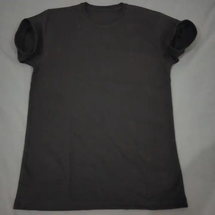 Black plain T-shirt  uploaded by Vaani Garments  on 5/24/2023