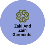 Business logo of Zaki and Zain garments