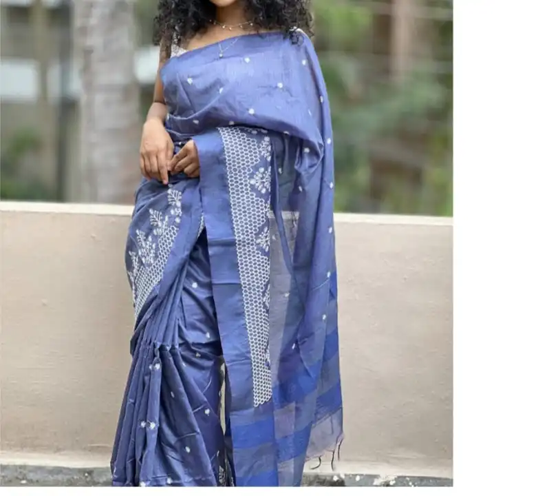 Banswara Silk Sarees With Embodry Work uploaded by business on 5/24/2023