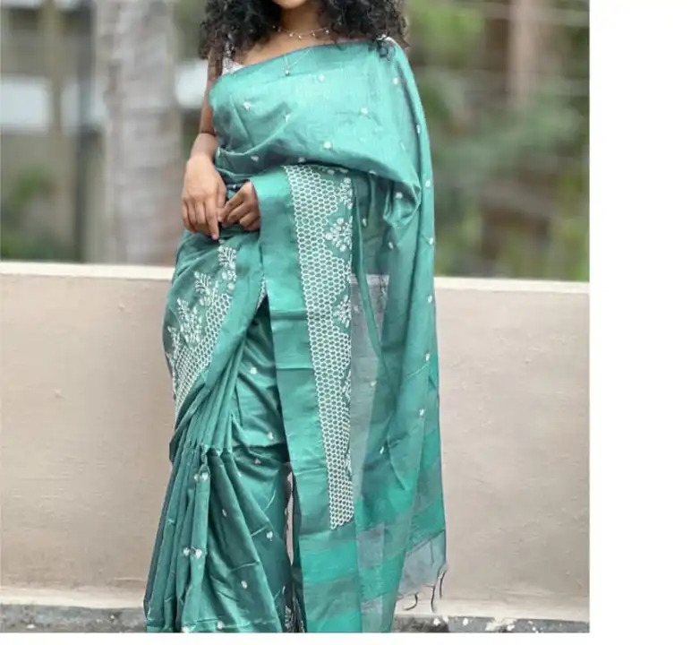 Banswara Silk Sarees With Embodry Work uploaded by Salman Handloom on 5/24/2023