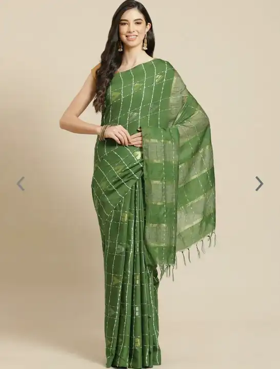 Flage Cheque Sarees uploaded by business on 5/24/2023