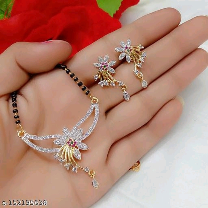 Post image *AD stone based gold plated Mangalsutras*

Sizes:Free Size (Length Size: 18 in)

*PRICE:190/-*
