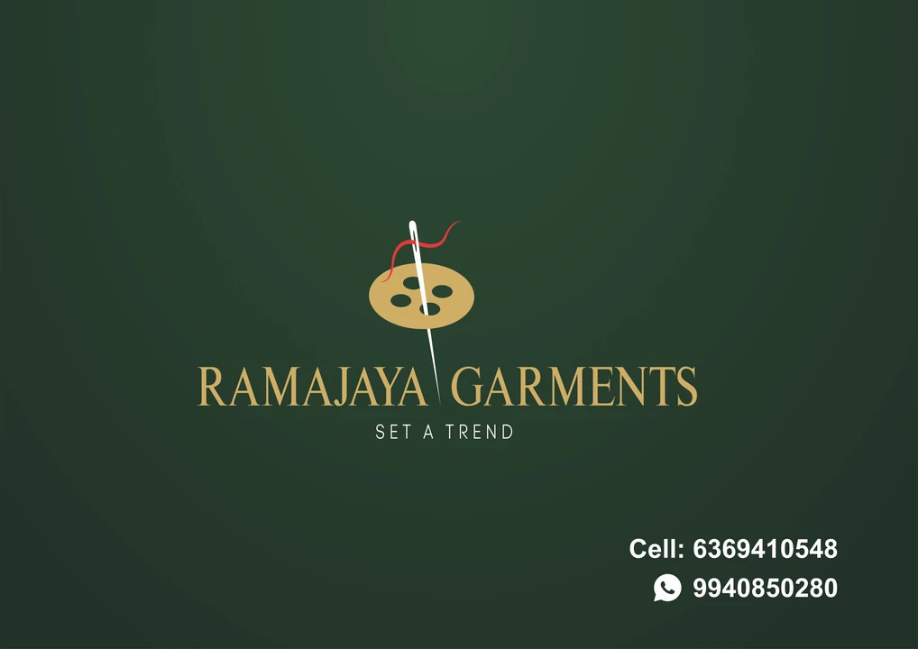 Visiting card store images of Ramajaya Garments