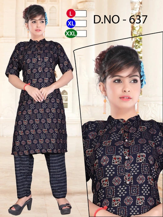 Original capsule kurta paint
Size: L,xl
Rate:355/_ uploaded by Ridhi Sidhi Creation on 5/30/2024
