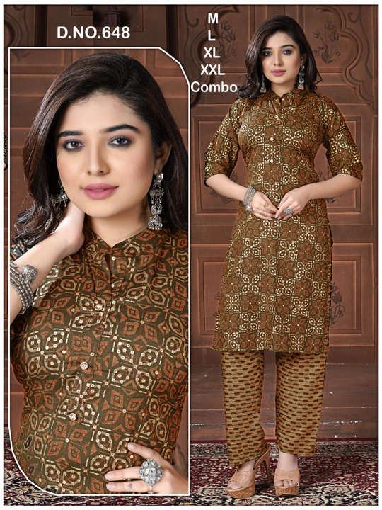 Original capsule kurta paint
Size: L,xl
Rate:355/_ uploaded by Ridhi Sidhi Creation 9512733183 on 5/24/2023