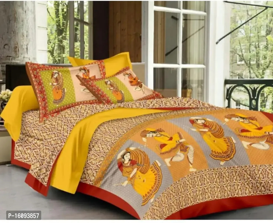 Cotton Jaipuri Printed Queen Size Double bed sheet  uploaded by VAIBHAV COLLECTIONS on 5/24/2023