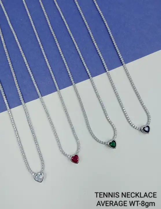 Buy Ratnavali Jewels American Diamond Platinum Plated Single Line Solitaire Tennis  Necklace Jewellery Set for Women and Girls Online at Best Prices in India -  JioMart.