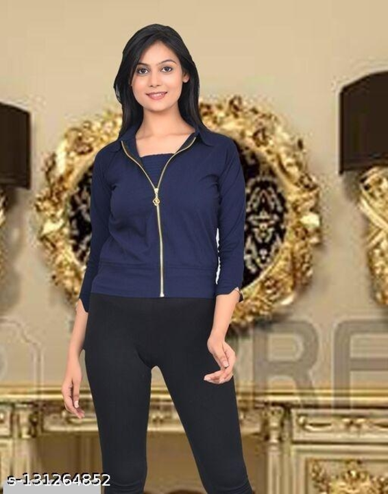 Zipper Jacket with adjustable straps Inner Western outfit. uploaded by IQQA AZZU FASHIONS on 5/24/2023