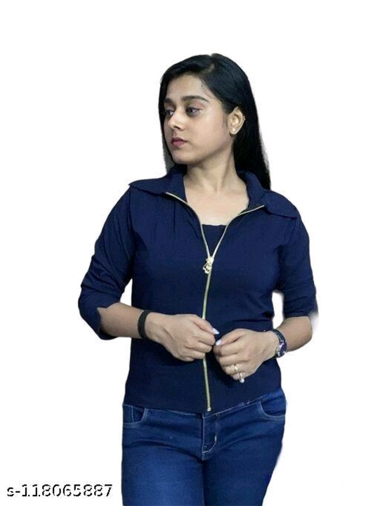Zipper Jacket with Inner adjustable straps Inner Western outfit. uploaded by IQQA AZZU FASHIONS on 5/24/2023