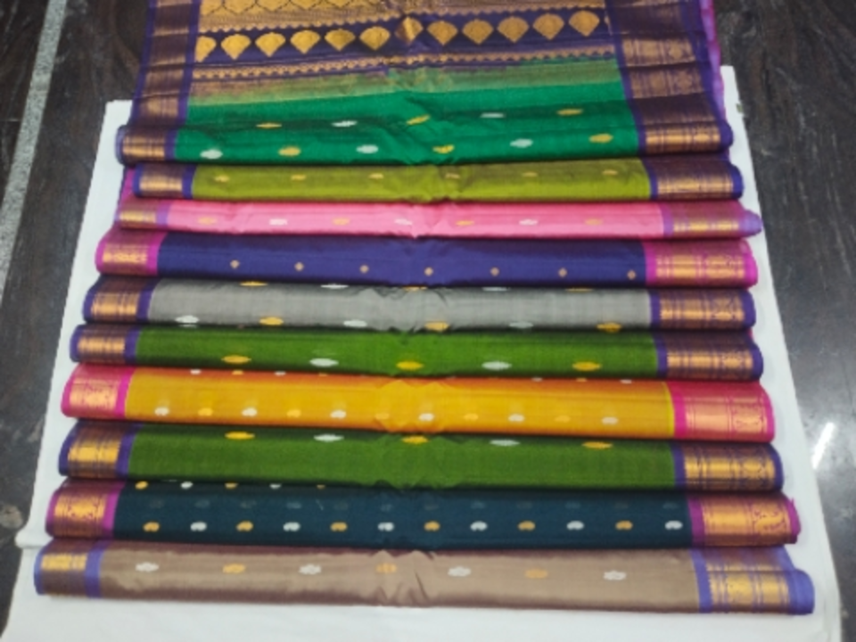 Gadwal cotton sarees  uploaded by business on 5/25/2023