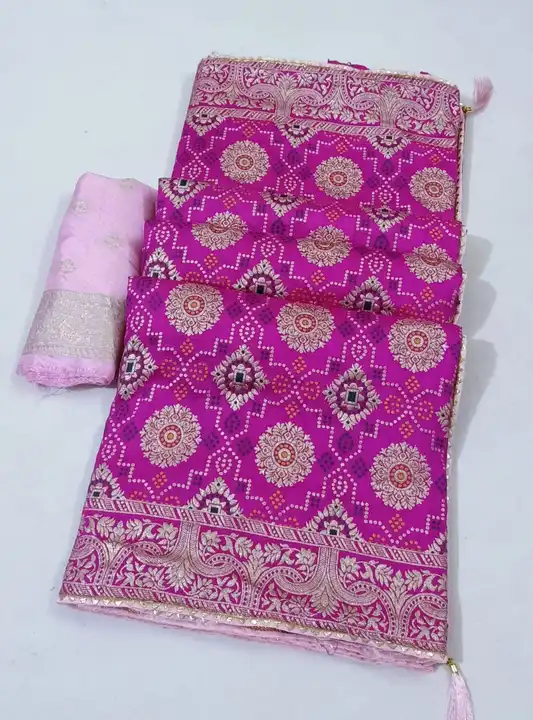 🌹🌹New Product🌹🌹

🥰🥰Original product🥰🥰
Zari Bandhej Saree

👉 Russian Dola fabric with beauti uploaded by Gotapatti manufacturer on 5/25/2023