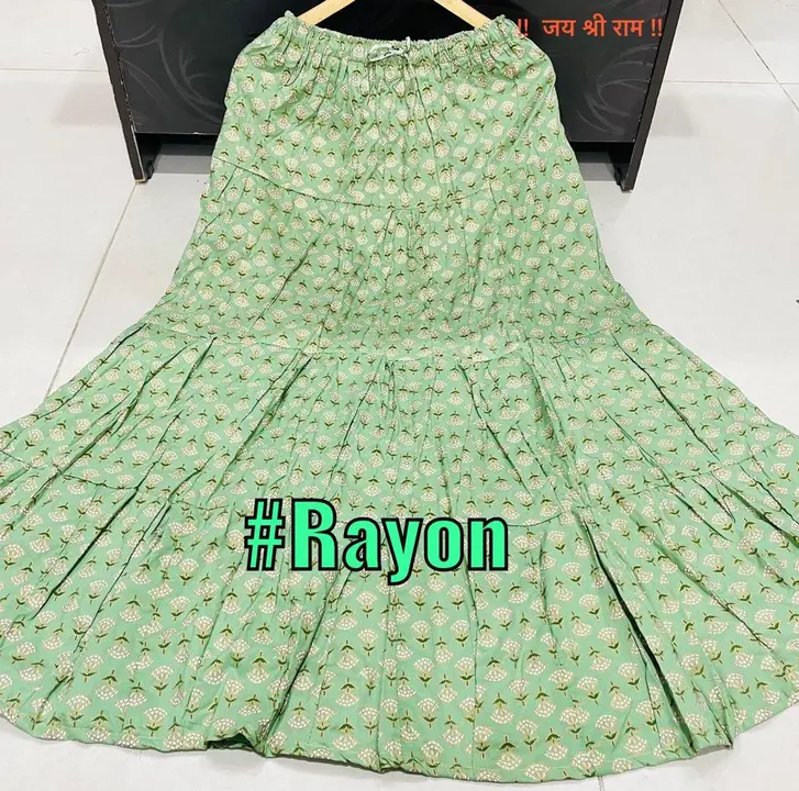 *Beautiful 🥰 Cotton&Rayon Regular Wear Printed long Skirt Good Quality*

Fabric Cotton&Rayon
Size-  uploaded by Gotapatti manufacturer on 2/27/2024