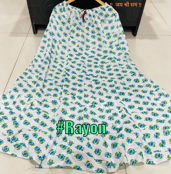 *Beautiful 🥰 Cotton&Rayon Regular Wear Printed long Skirt Good Quality*

Fabric Cotton&Rayon
Size-  uploaded by Gotapatti manufacturer on 5/25/2023