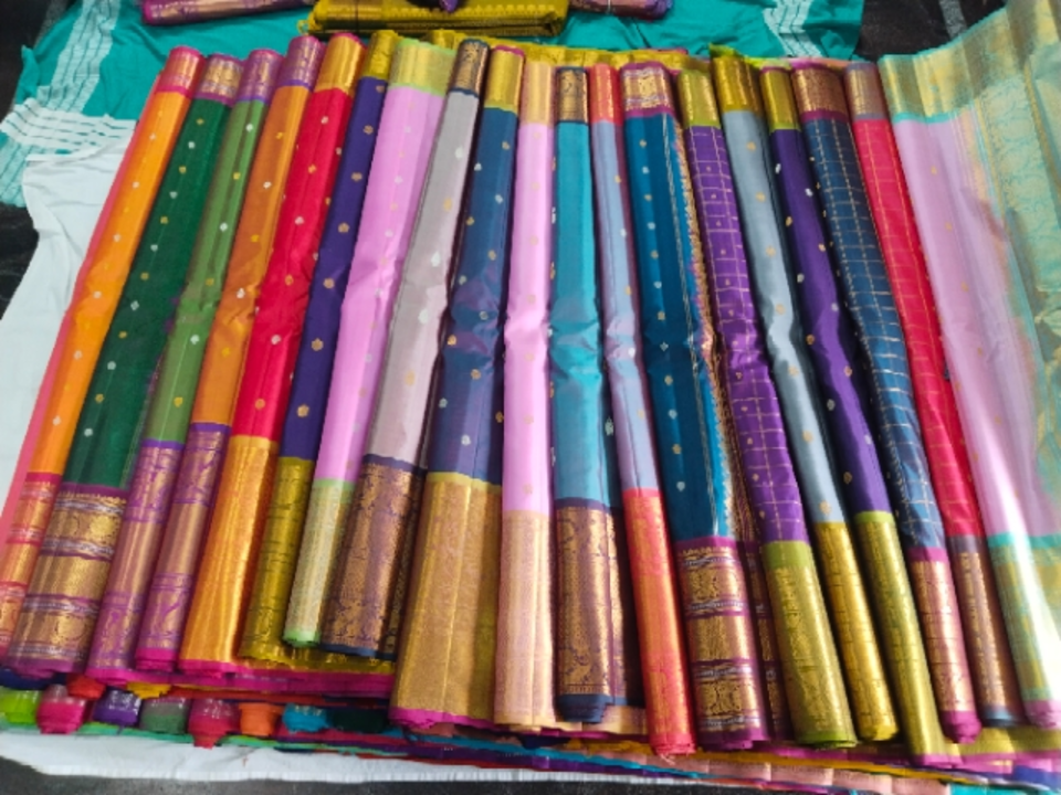 Gadwal kanchi boarder pure silk sarees  uploaded by Pavan Handloom on 5/25/2023