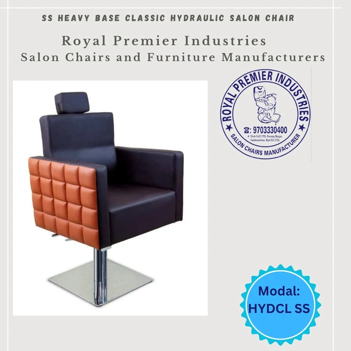 SS Heavy Base Classic Hydraulic Salon Chair uploaded by Royal Premier Industries on 5/25/2023