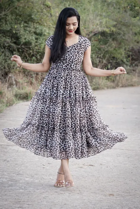 Leopard print Midi dress uploaded by Rang Bhoomi on 5/25/2023