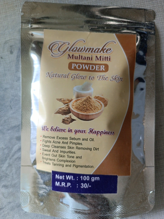 Glowmake Multani mitti powder uploaded by Hotmack Trading on 5/25/2023