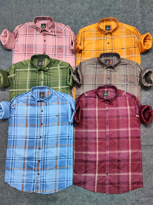 MEN'S COTTON CHECKS FOR WHOLESALE BY HARITHWEAR  uploaded by Siddhi Garments on 5/25/2023