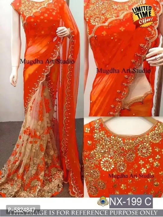 Net saree uploaded by Reseller  on 5/30/2024