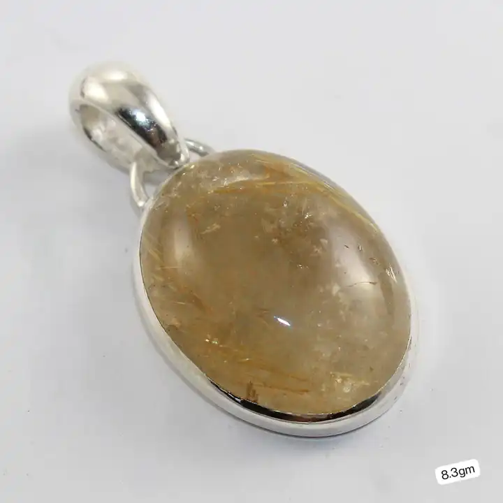 Silver gemstone studded pendant  uploaded by The Flint gems on 5/25/2023