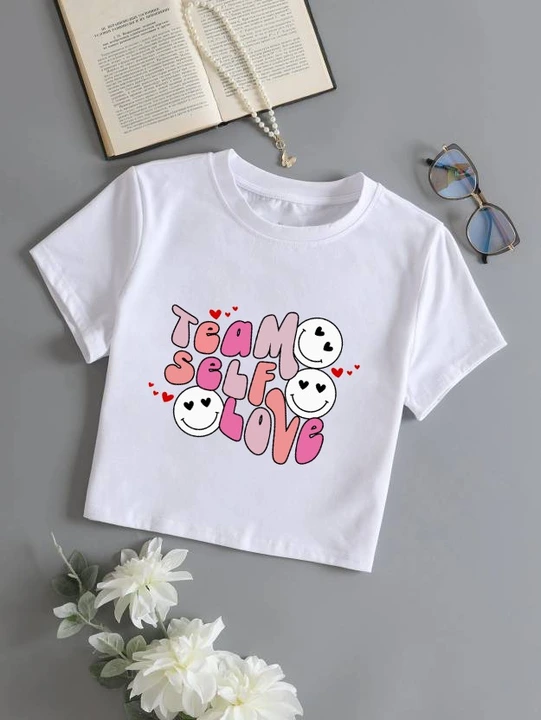 Casual girls crop tshirt  uploaded by Krishani fashion on 5/25/2023