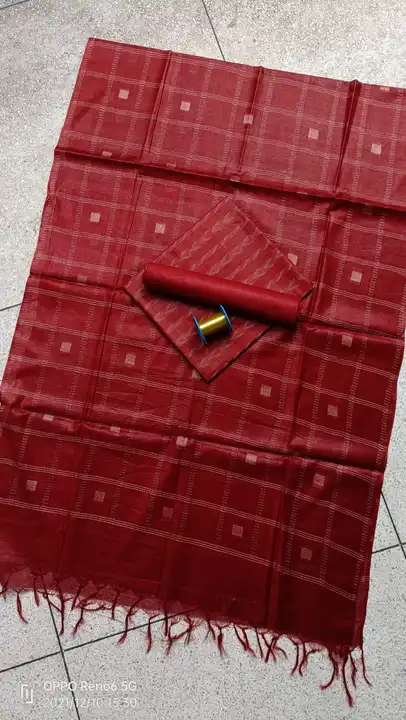Handloom katha weaving suit dress metarial  uploaded by Peehu handloom  on 5/25/2023