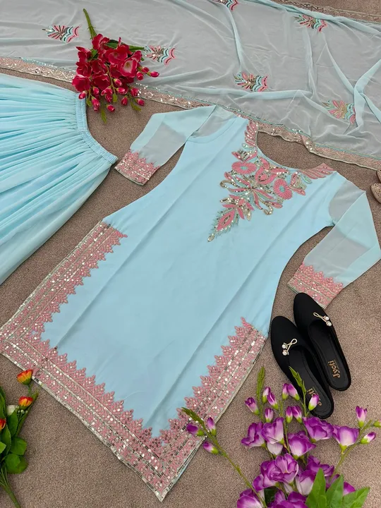 New Designer Suit launching single pcs available Order now best price  uploaded by AHEMED FASHION  on 5/25/2023