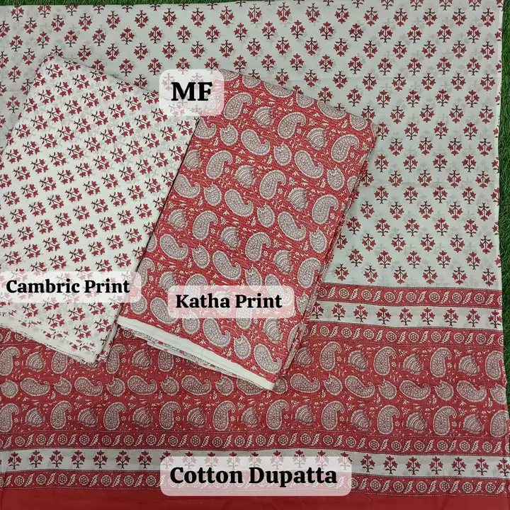 Cotton Katha print  uploaded by MATAJI TEXTILES on 5/25/2023