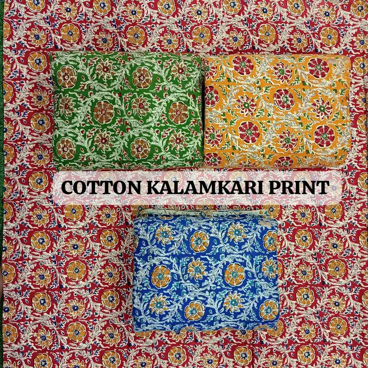 Cotton kalamkari print uploaded by MATAJI TEXTILES on 5/25/2023