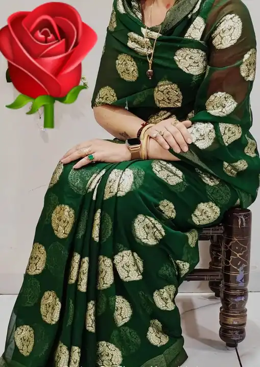 Pure jorjat 🦚 peacock buta zari fabric  uploaded by Narayan and sons jaipur rajasthan india on 5/25/2023