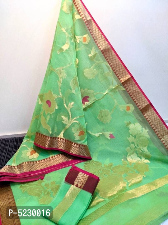 Beautiful Organga Jacquard Saree With Blouse Piece  uploaded by VAIBHAV COLLECTIONS on 5/25/2023