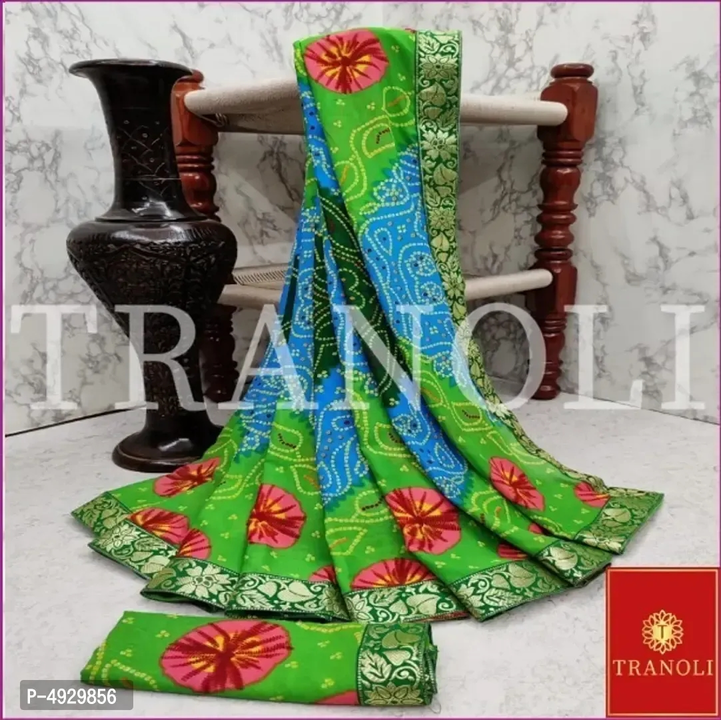 Fancy Women Bandhani Printed Saree With Blouse Piece  uploaded by VAIBHAV COLLECTIONS on 5/25/2023