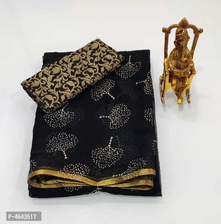 New Trendy Chiffon Printed Saree With Blouse Piece  uploaded by VAIBHAV COLLECTIONS on 5/25/2023