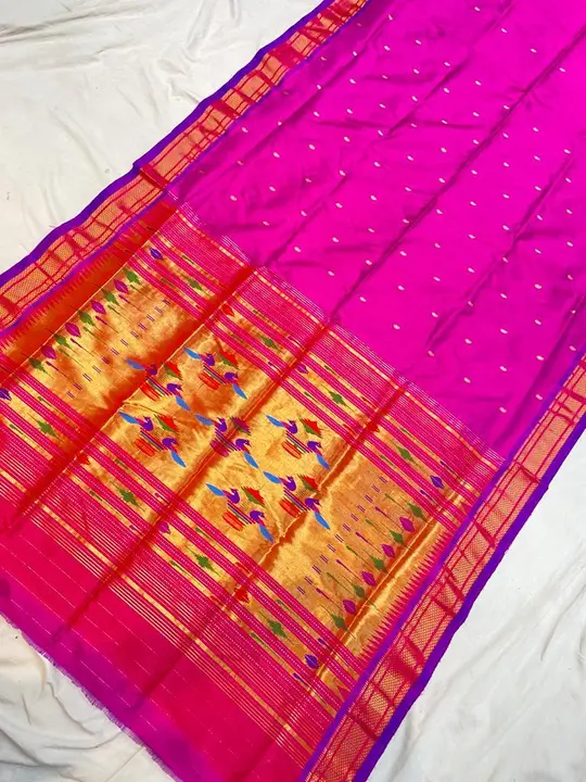 Yeola pure silk Handloom paithani  uploaded by SAMARTH PAITHANI WHAT'S UP on 5/25/2023