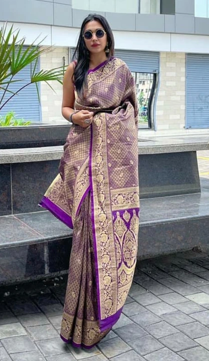 Post image Designer Banarasi Silk saree with blouse