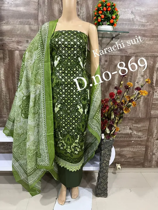 Karachi Cotton designer sui uploaded by Zuberiya Global on 5/25/2023