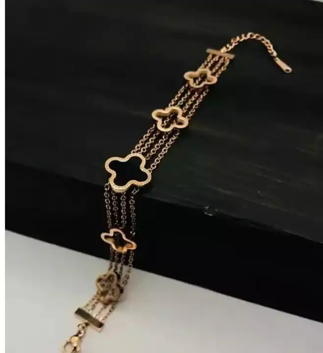 Stainless steel rose gold bracelet  uploaded by Sb designs on 5/25/2023