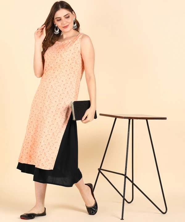 Rayon Sleevless straight fit kurta uploaded by business on 5/25/2023