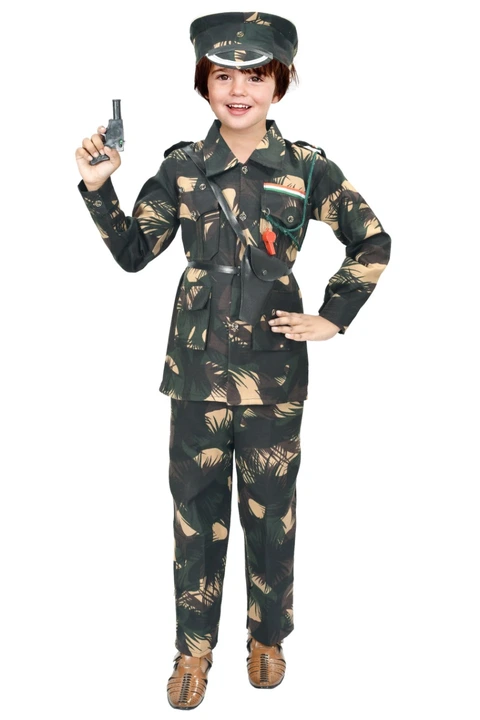Kids Army Costume Dress Set uploaded by Ashimas Collection on 5/25/2023